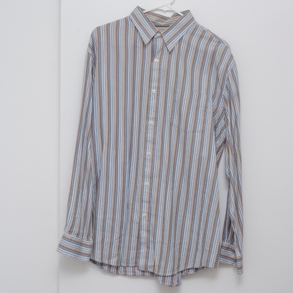 Tasso Elba Striped Button Down Shirt - Picture 2 of 4